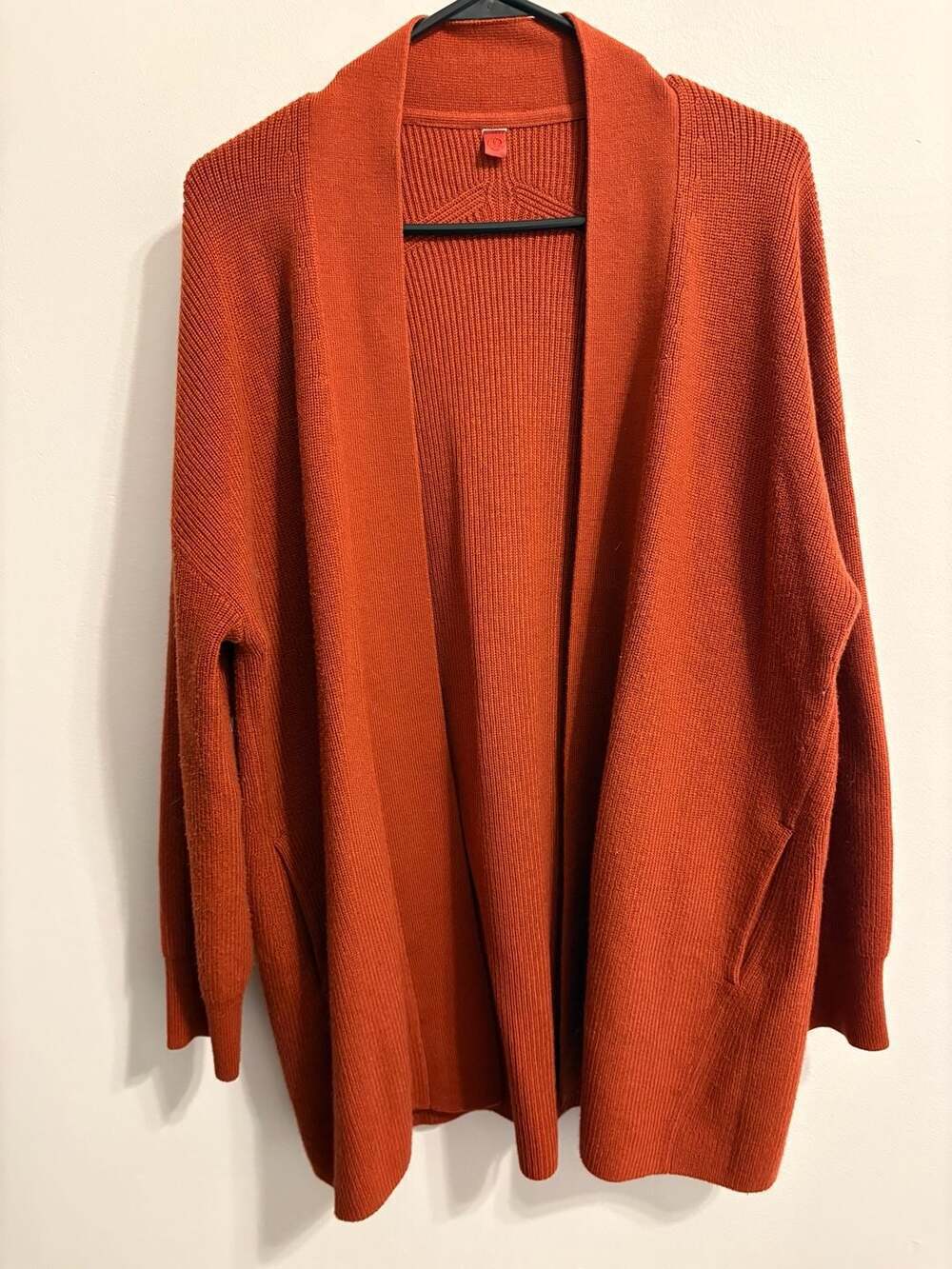 Lululemon Merino Wool-Blend Ribbed Cardigan in Autumnic Size 8